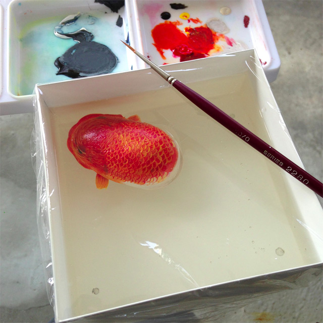 Three Dimensional Animals Painted in Layers of Resin by Keng Lye