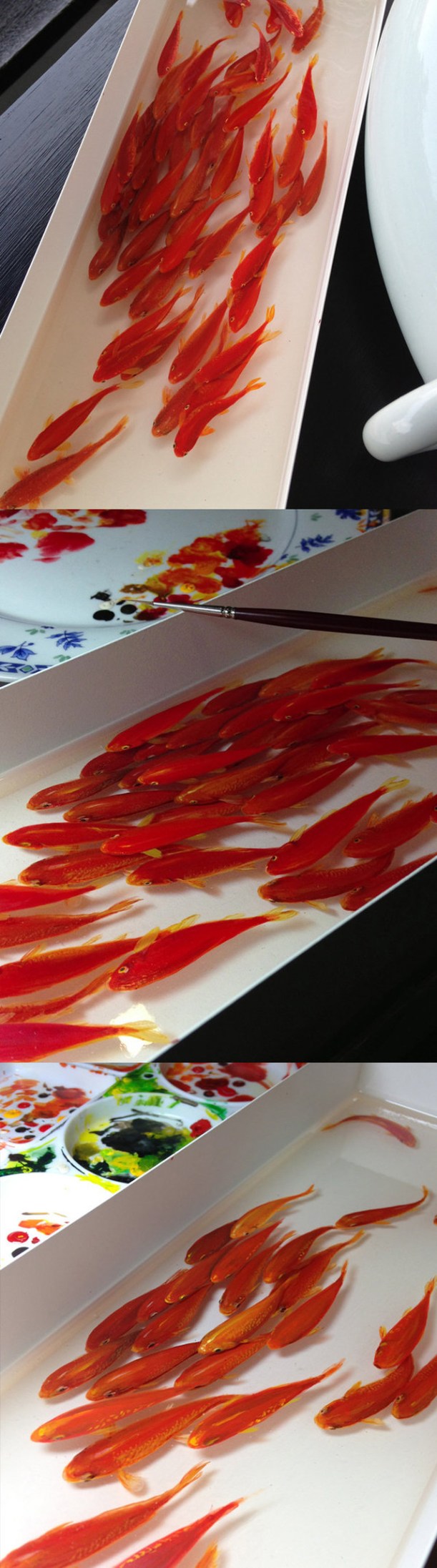 Three Dimensional Animals Painted in Layers of Resin by Keng Lye